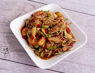 Thai Food Mixed Dishes Isaan Mix 