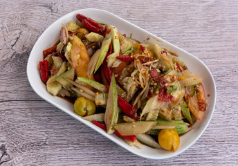 Thai Food Mixed Dishes Isaan Mix 