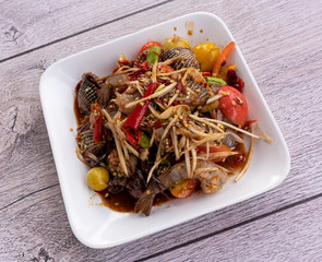 Thai Food Mixed Dishes Isaan Mix 