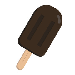 icon of chocolate ice cream vector