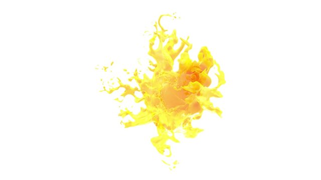 splash juice render 3D background