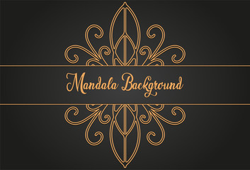 Luxury mandala background concept 