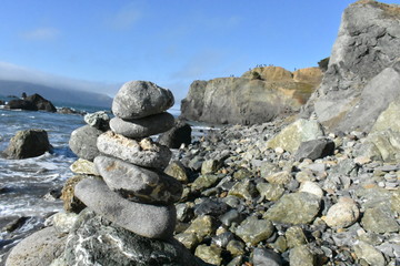 stones on the beach