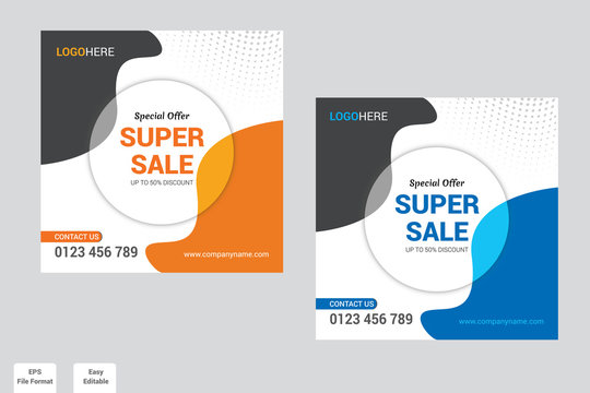 Special Offer, super sale banner design vector template.