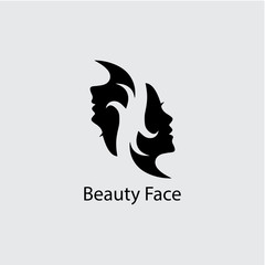 Woman face silhouette