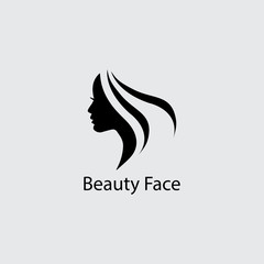 Woman face silhouette