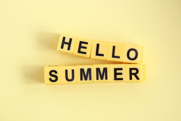 Hello Summer creative concept.