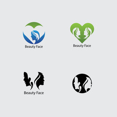 Woman face silhouette