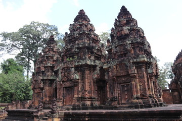 Temple Banteay Srei &agrave; Angkor, Cambodge