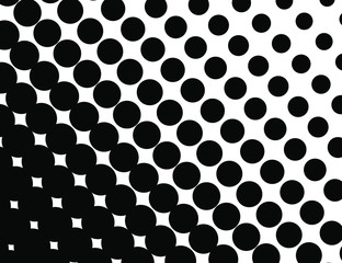 
The transition of black circles is an abstract banner.