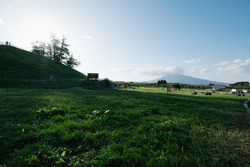 Obraz premium The peaceful and beautiful without people suburb of Japan