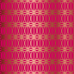 Abstract vintage golden geometric seamless pattern. Oramental openwork background. - 352864115