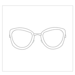 modern glasses. Illustrator for web and mobile design.