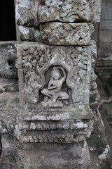 Temple Bayon à Angkor, Cambodge