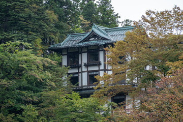 The peaceful and beautiful without people suburb of Japan