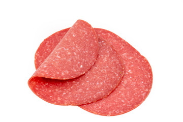 In Scheiben geschnittene Salami
