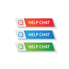 Chat button icon / help chat button for websites / applications