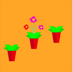 flowers in a pot icon