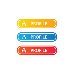 profile button icon / user button for websites / applications
