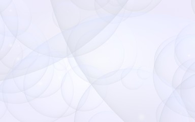 Abstract white background. Backdrop with light transparent bubbles. 3D illustration