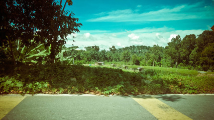 A side road view of landscape