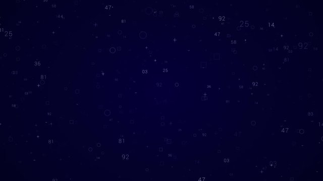 Abstract looping animation of digital infographic.HUD elements.Seamless fly through sci fi elements.Blue