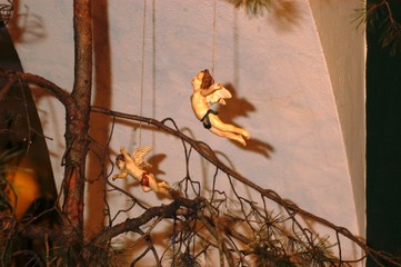 Angel figure in a church