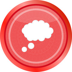 abstract cloud web icon button . Trendy flat style sign isolated on white background