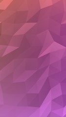 Abstract triangle geometrical pink background. Geometric origami style with gradient. 3D illustration