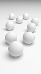 White abstract background. Lowpoly backdrop. Crumpled paper. 3D illustration