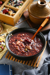 eight treasure porridge in bowl 