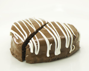 honey bread in the shape of heart