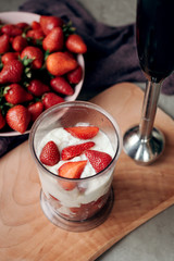 yogurt with strawberry