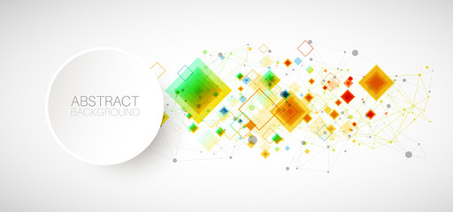 Abstract vector background with plexus effect.
