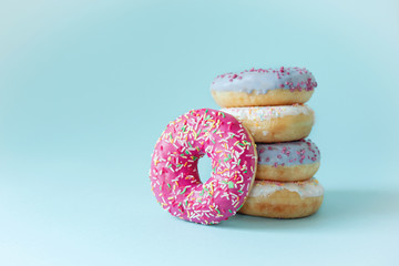 doughnuts with icing sugar