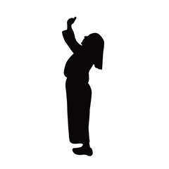 a woman body silhouette vector