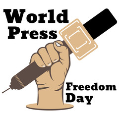 Creative Vector illustration for World Press Freedom Day .