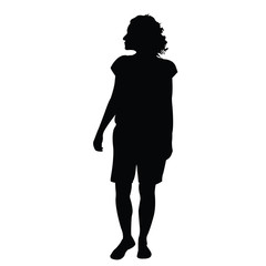 a woman body silhouette vector