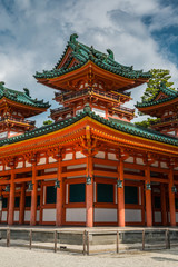 Obraz premium Soryuro or Castle in Heian Shrine, Kyoto Japan