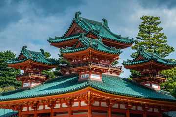 Fototapeta premium Soryuro or Castle in Heian Shrine, Kyoto Japan