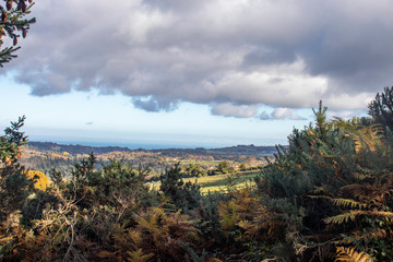 clouds over the mountains