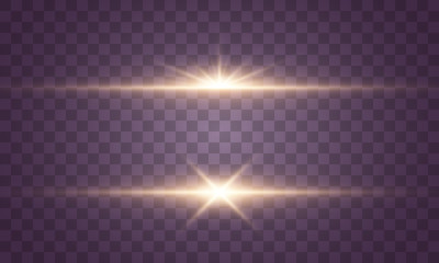 Yellow sparkles, light