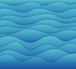 Blue waves background vector design