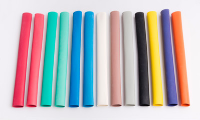 Obraz premium billiard cue material multi-colored tires to prevent hand slipping