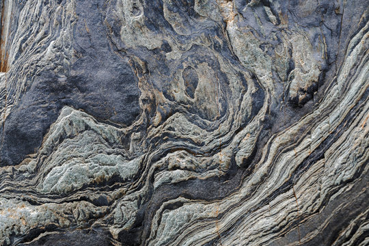 Natural rock texture background on the beach in the north of Spain