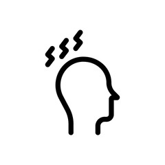 Headache Line Icon