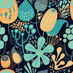 Flowers, plants and paisley cucumbers.