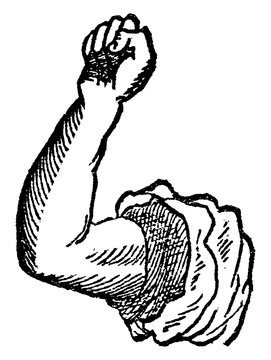 recommend clip art: Arm, vintage illustration