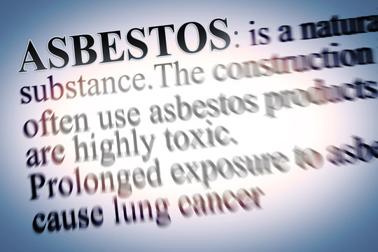 Definition of dangerous ASBESTOS - (It's a my personal definition and not infringes on another intellectual property rights) - concept image