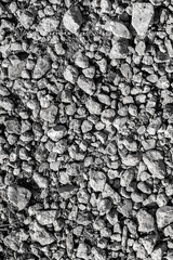 Construction stone crushed stone as abstract background.